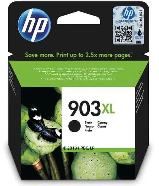 HP 903XL čierna - originálna náplň s vysokou výťažnosťou (T6M15AE)